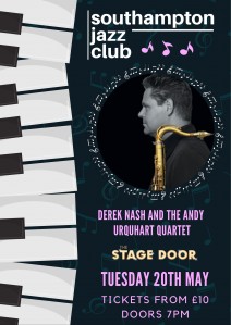 Southampton Jazz Club with Derek Nash and the Andy Urquhart Quartet - May 2025